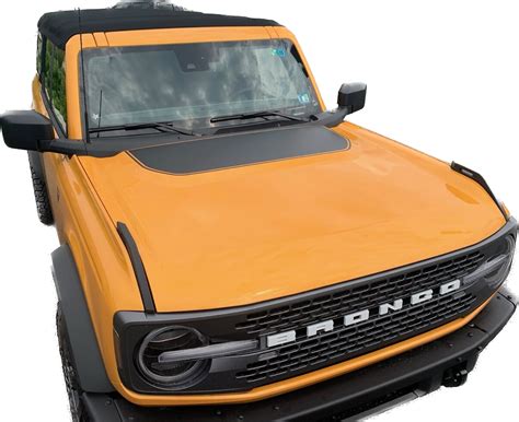 2021 Up Ford Bronco Hood Bump Blackout Graphics Kit Wildtrak Style