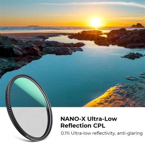 Polarizer Filter Reflection Mm Titanium Coating K F