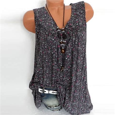 Qleicom Women S Paisley Printed Pleated Sleeveless Tunic Tank Casual