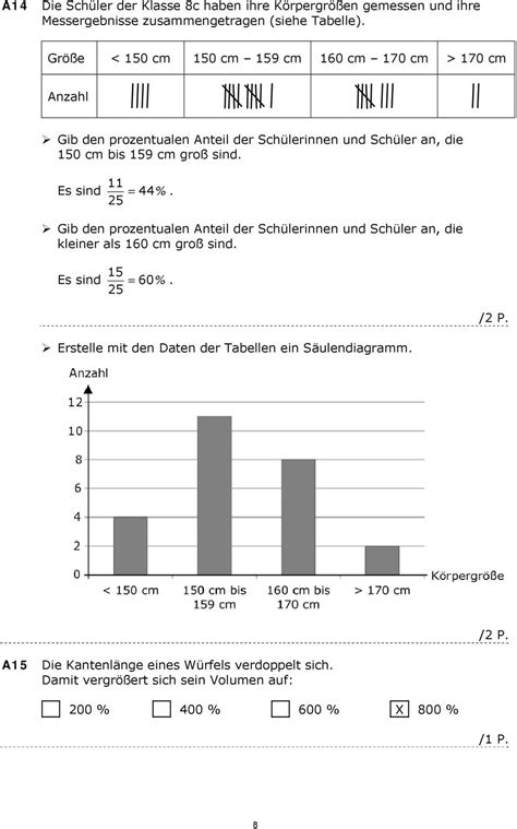 Übungsheft Realschulabschluss Mathematik Korrekturanweisung Zentrale