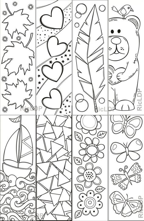 8 Printable Zen Doodles for Vintage Style Bookmarks, DIY Markers With ...