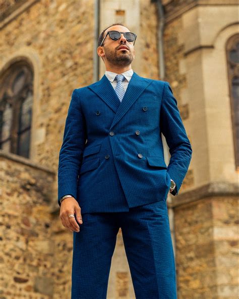 Beige Double Breasted Suit With Loafers Hockerty