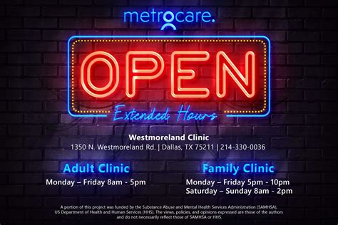 Metrocare Has New Extended Hours for the Family! | Metrocare Services
