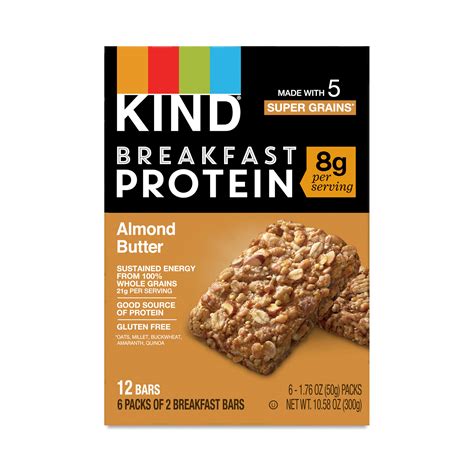 Kind Breakfast Protein Bars Almond Butter Thrive Market