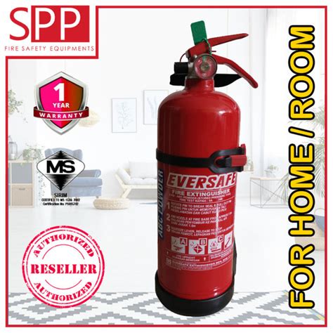 Eversafe Sirim Certified 2KG ABC Dry Powder Portable Fire Extinguisher