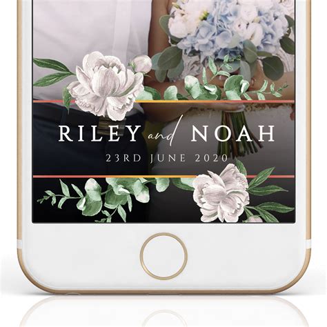 Wedding Geofilter Snapchat Filter Editable Instant Download Template Etsy