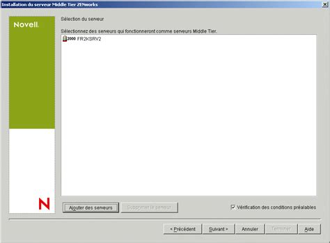 Novell Documentation Zenworks Proc Dure D Installation Du