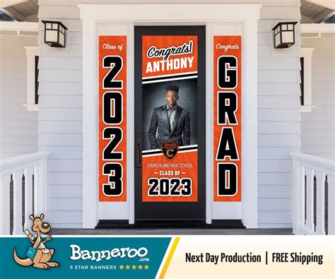 Graduation Banner for Front Door & Porch – Class of 2024 – Banneroo