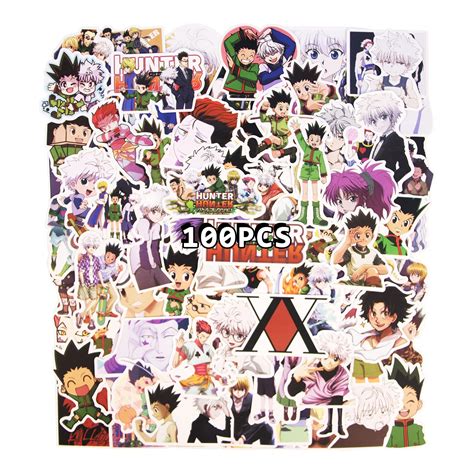 Buy 100pcs Hunter X Hunter Stickers Anime Hxh Stickers Pack Vinyl Waterproof Stickers Cute