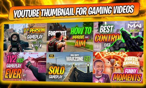 Design Eye Catching Gaming Youtube Thumbnails By Sherman Christ Fiverr