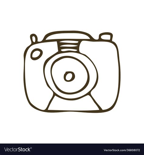 Camera doodle Royalty Free Vector Image - VectorStock