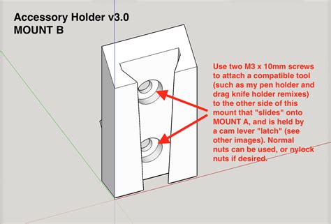 LowRider V3 CNC Tool Less Quick Change Accessory Holder Supports