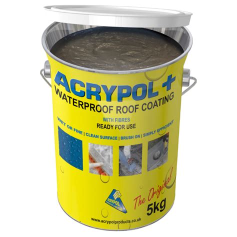 Acrypol Kg Solar White Waterproof Roof Coating Fibre Reinforced Acry