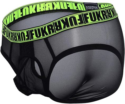 Amazon Andrew Christian Fukr Gigolo Air Brief Black Medium