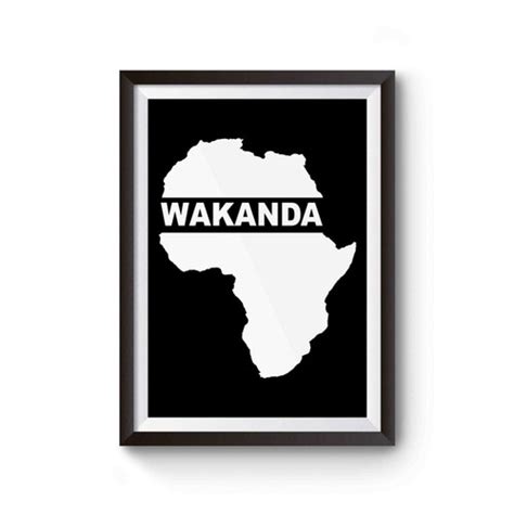 Wakanda Black Panther Africa Map Poster