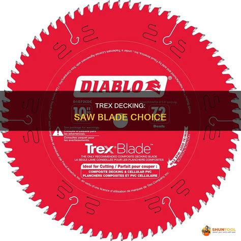 Trex Decking Saw Blade Choice Shuntool