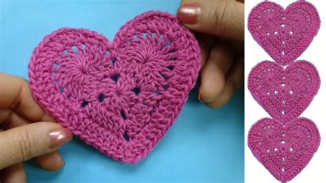 Как вязать валентинку How To Crochet Heart Youtube