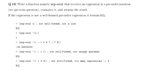 Solved Q Write A Function Namely Exp Eval That Receives Chegg