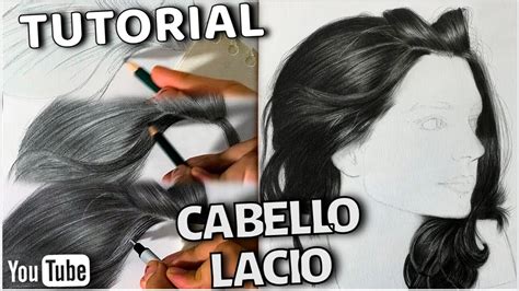 CÓMO DIBUJAR CABELLO LACIO LISO A LÁPIZ TUTORIAL YouTube