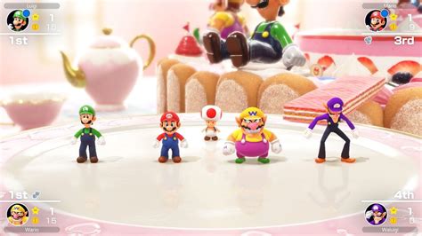 Mario Party Superstars 386 Peachs Birthday Cake Mario Vs Waluigi Vs