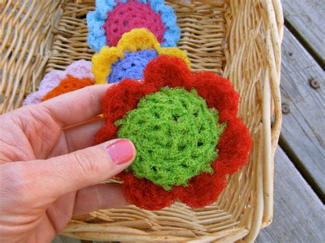 Tutorial Pdf Flower Puff Scrubbie Nylon Net Scrubber Pot Scrubber