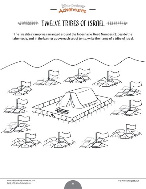 Tribes Of Israel Coloring Page