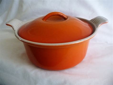 Vintage Le Creuset Flame Coloured Oval by The1957RetroStore