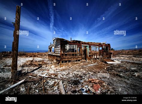 abandoned house Salton Sea, California, United States Stock Photo ...