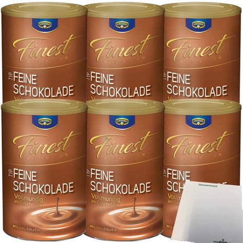 Krüger Finest Selection Typ Feine Schokolade 6er Pack 6x300g Dose