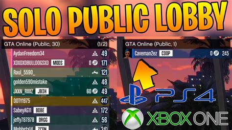 How To Get A Solo Public Lobby For Ps Xbox Pc For Gta Online