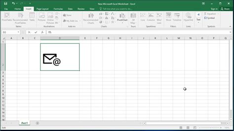 How To Insert E Mail Symbol In Excel YouTube