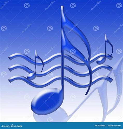 Blue Musical Notes Stock Illustration Illustration Of Texture