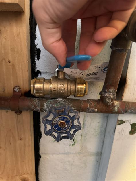 Do you think I can install this shark bite valve here? : r/Plumbing