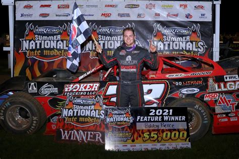 Bobby Pierce wins Summer Nationals Debut at Richmond - STLRacing.com