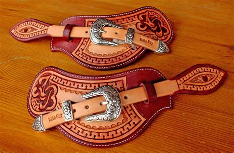 Spur Straps Kata Fay Custom Leather Leather Spur Straps Leather