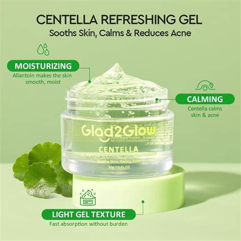 30g G2G Glad2Glow Centella Anti Acne Allantoin Soothing Gel