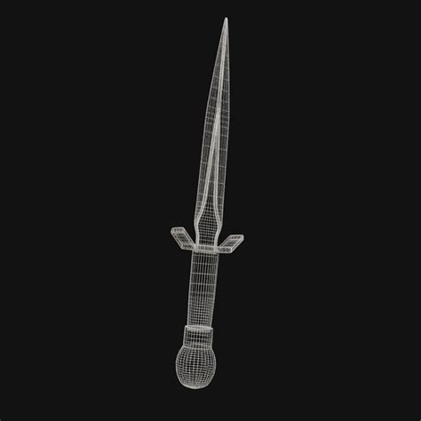 Artstation Frostbite Fang Icy 3d Model Dagger For Digital Rogues