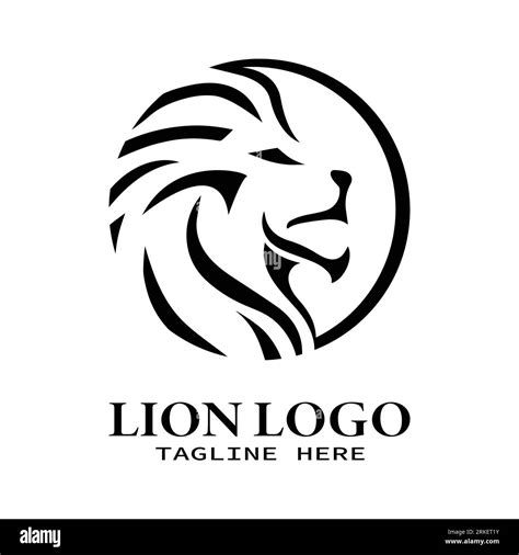 Head Lion Mane Part Logo Stock Vector Image Art Alamy