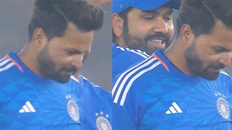 Ind Vs Afg Watch Rohit Sharma Slapped Mukesh Kumar On His Head For A