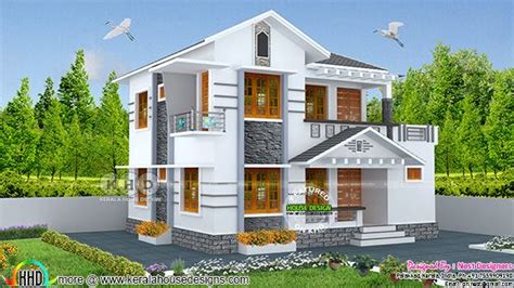 square feet  bedroom modern house plan kerala home design