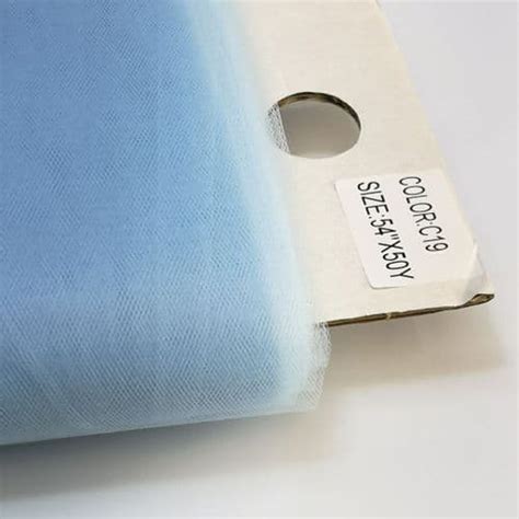 Nylon Soft Tulle Light Blue Soft Plain Tulle Uk