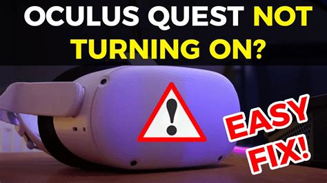 How To Fix Oculus Quest Not Turning On 2025 Youtube