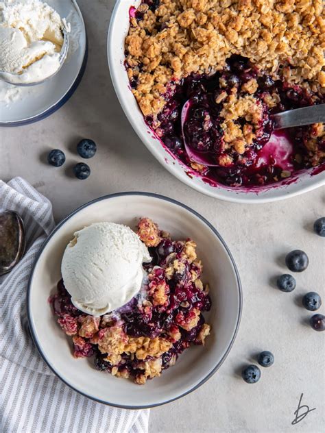 Easy Blueberry Crisp With Oats If You Give A Blonde A Kitchen