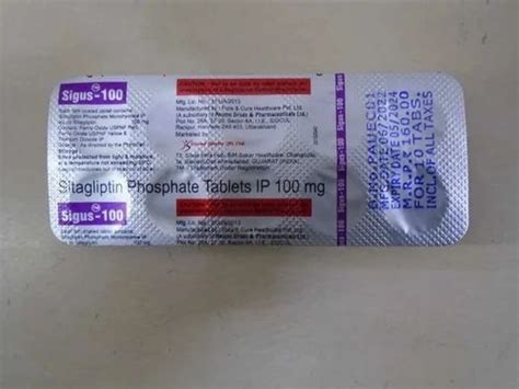 Sitagliptin 100 Mg Tablet At Rs 160box In Ahmedabad Id 26054753797