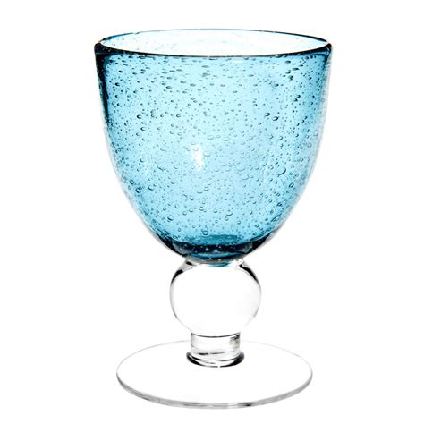 Verre Vin En Verre Bull Bleu Maisons Du Monde