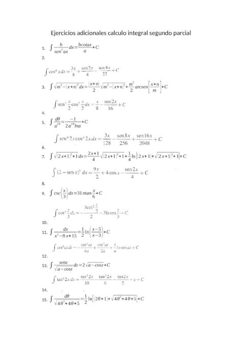 Docx Ejercicios Calculo Integral Segundo Parcial Dokumentips