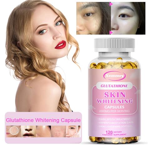 Glutathione Whitening Capsules Effective Whitening Supplement Dark Spots Melasma And Acne Scars