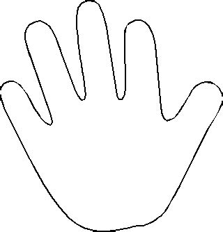 Handprint Template Printable - ClipArt Best