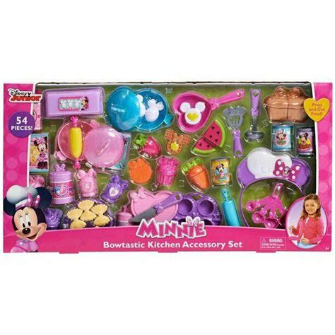 Disneys Minnie Mouse Bowtastic Kitchen Accessory Set 54 Pieces Brown