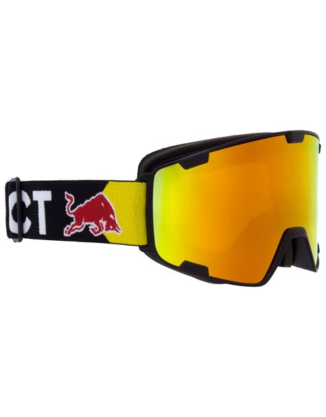 Red Bull Spect Eyewear Park Matt Black Orange With Red Mirror Ski